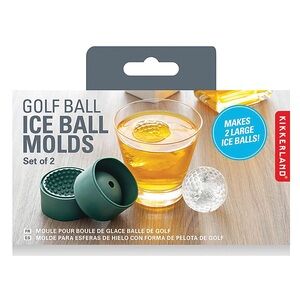 NWT Kikkerland Green Golf Ball Ice Molds Set